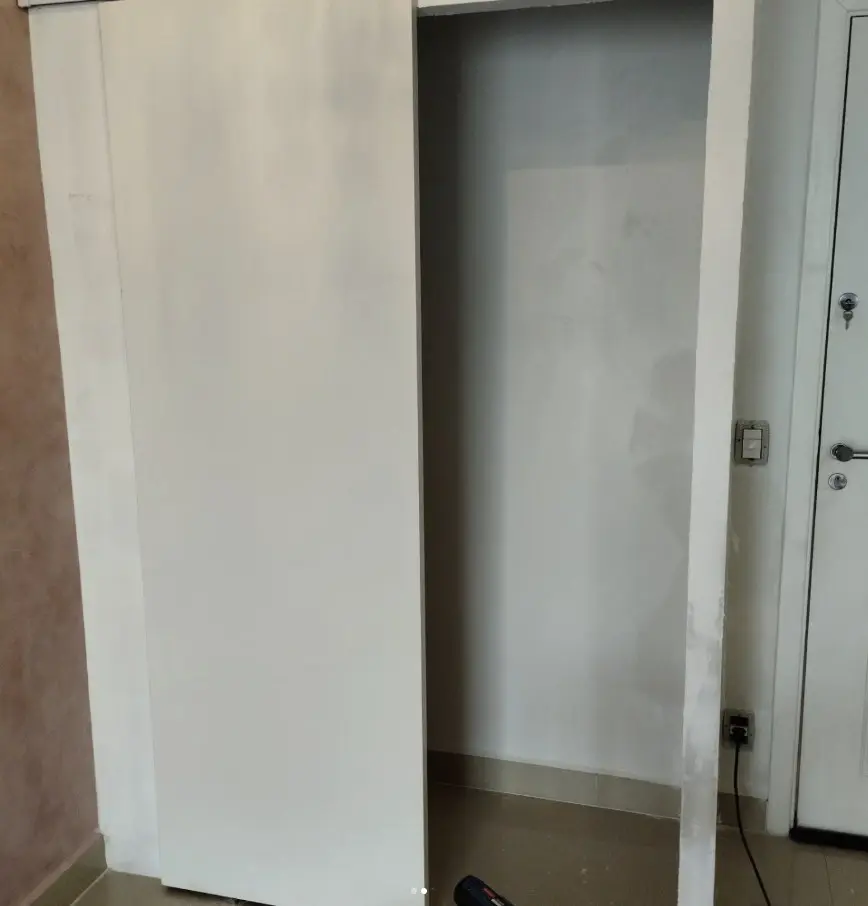 Parede acabada e pintada